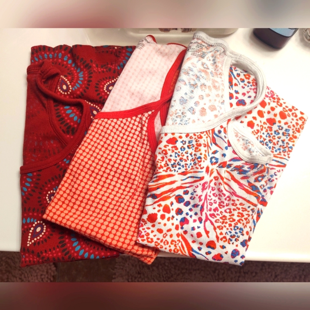 No Boundaries Colorful 3 Patterned Tank Tops